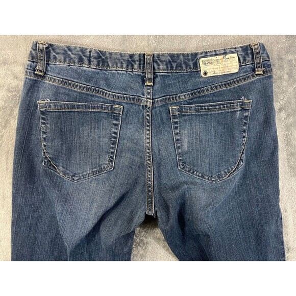 Converse One Star Jeans Women's Size 14 Mid-Rise Bootcut Stretch Blue Denim - Picture 4 of 13